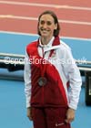 Laura Weightman (England) with her silver medal in the 1500 metres, 2014 Commonwealth Games, Glasgow. Photo: David T. Hewitson/Sports for All Pics